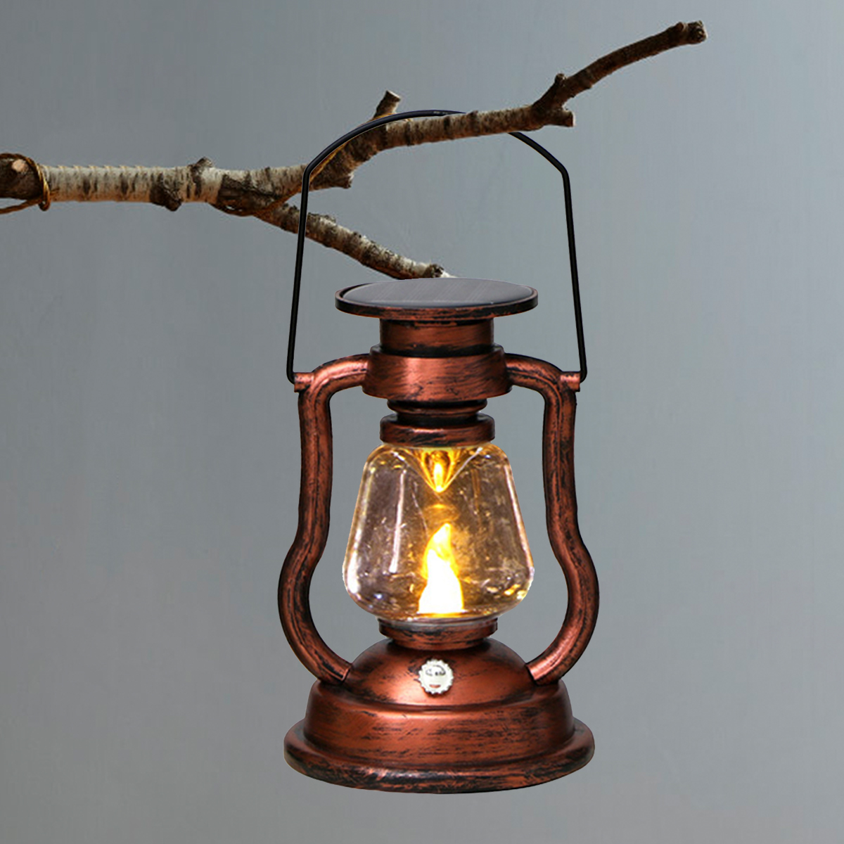 Solar Lantern Hanging - Vintage-Laterne, tragbare Campinglampe, zum Aufhängen im