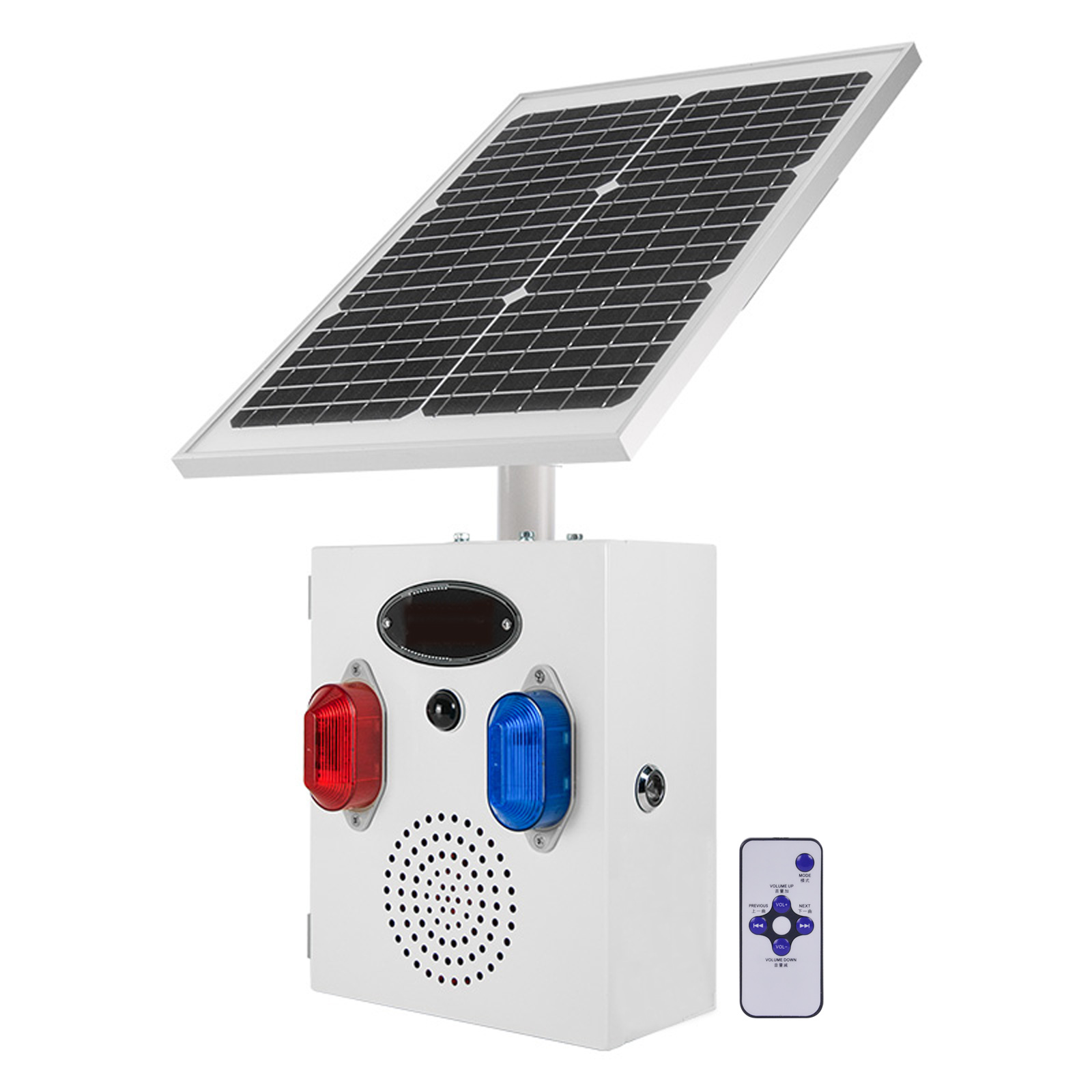 Outdoor Lighting Motion Sensor - YASONG Solar-Bewegungsmelder für den Außenbereich, Alarmsirene