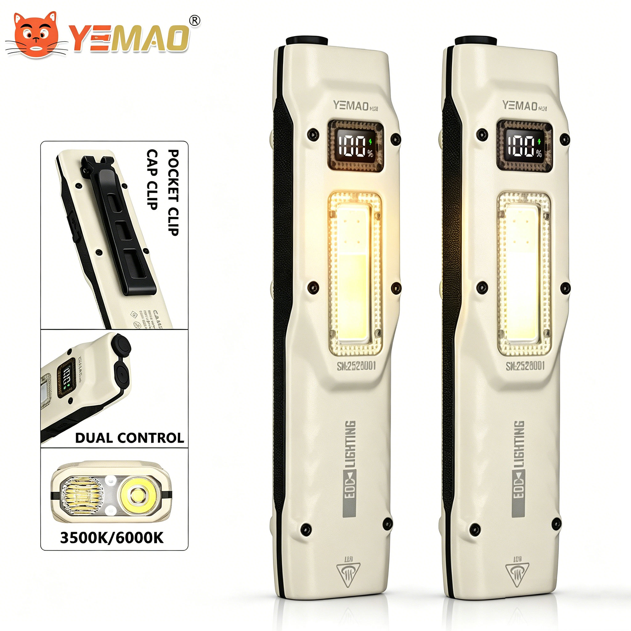 Outdoor Lighting Ideas - Tragbare 880LM YEMAO M28 Ultradünne taktische