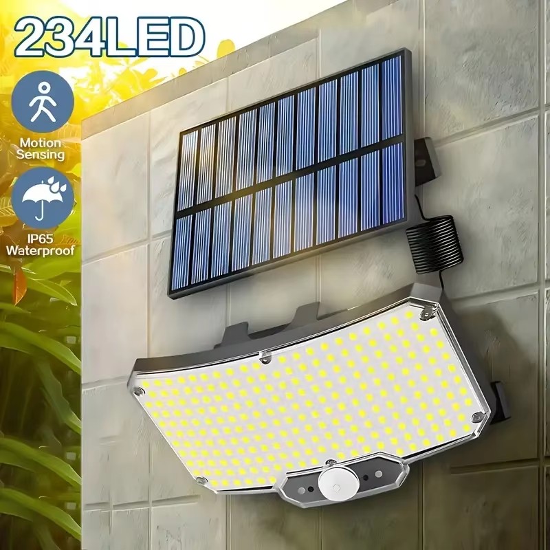 Outdoor Lighting Motion Sensor - 234 LED Solar-Außenleuchten mit Bewegungssensor, superhell,
