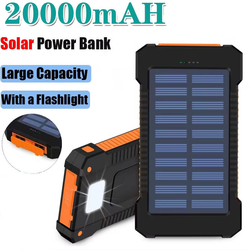Outdoor Lighting Transformer - 20000mAh Solar-Powerbank mit Großer Kapazität, Superschnelles