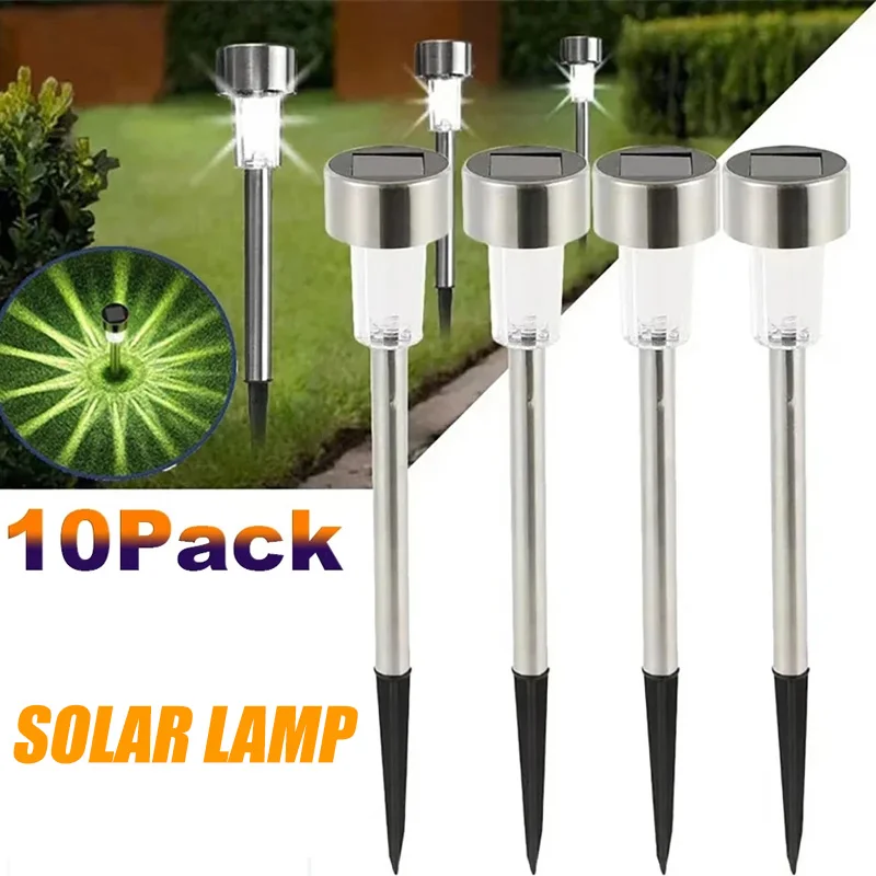 Outdoor Lighting Construction - Solar-Außenleuchten, Gartenlampe, solarbetrieben, wasserdicht, Landschaftspfad im