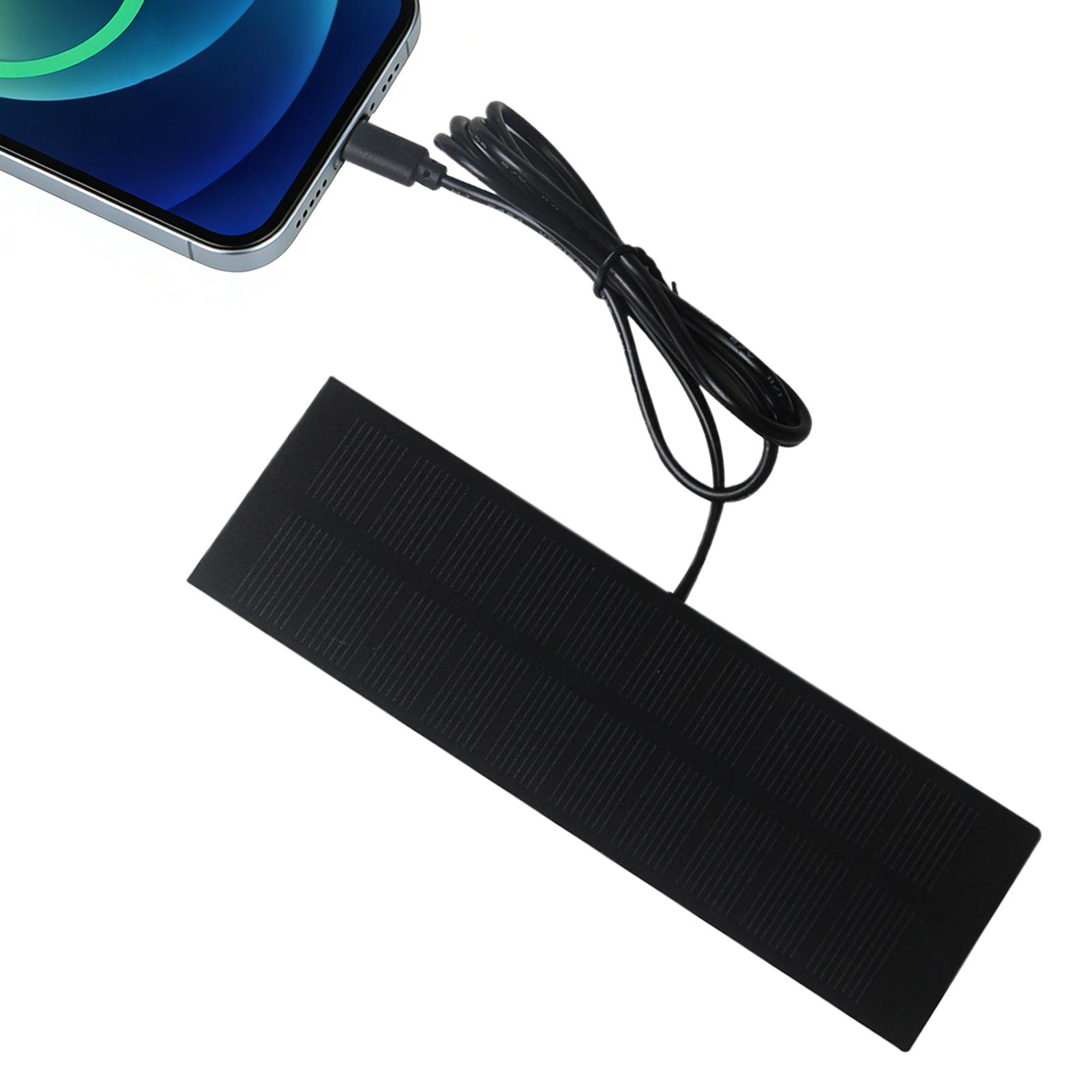 Outdoor Lighting Transformer - 5W 5V Solarpanel-Ladegerät mit Typ-C-Ausgang, Notstromsystem,