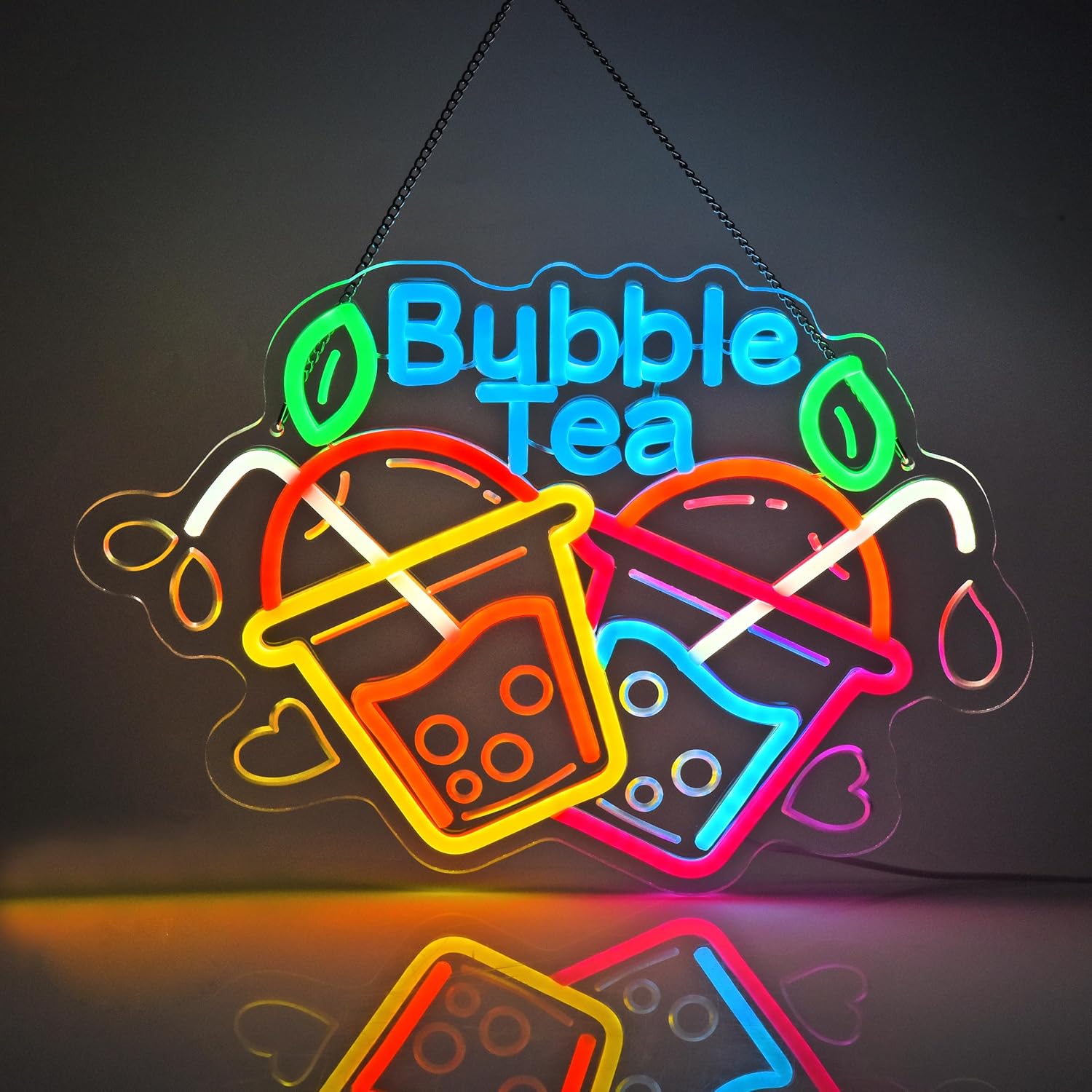 Outdoor Lighting Restaurant - Bubble Tea Neon-Schild USB LED-Licht für