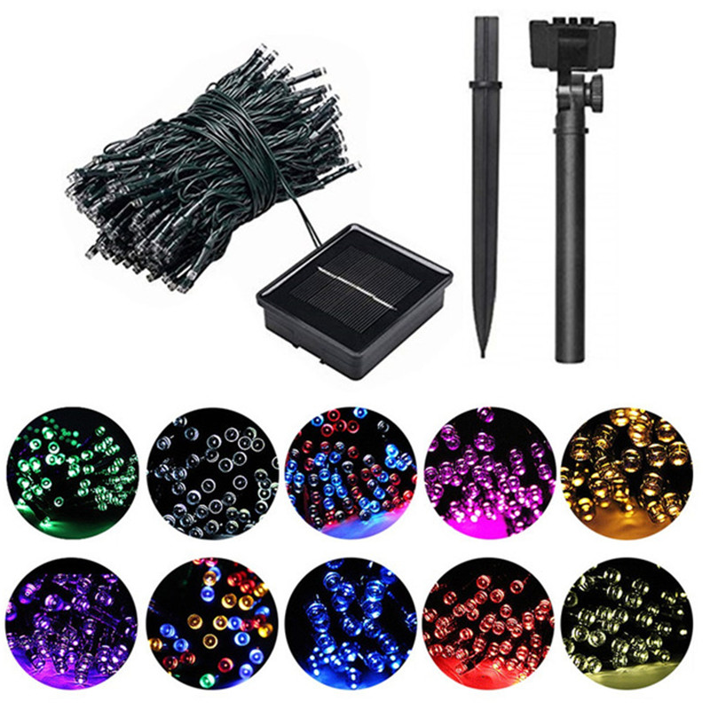 Outdoor Lighting For Front Of House - 50/100/200 LED Solar-Lichterkette für Außenbereich, Wasserdicht,