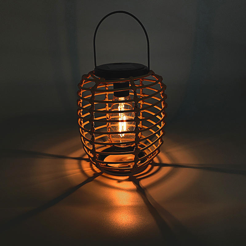 Solar Lantern Hanging - Warme LED-Glühbirne Retro Stehlampe Außen Hängende