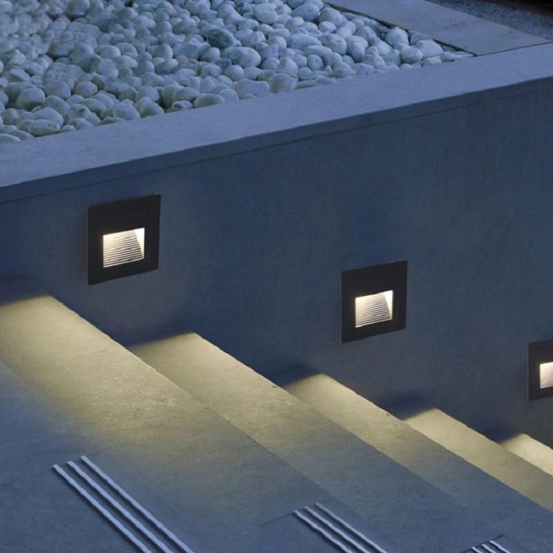 Deck Step Light - LED-Terrassenstufenleuchte 15 LEDs IP65 Wasserdichte Bodeneinbauleuchte