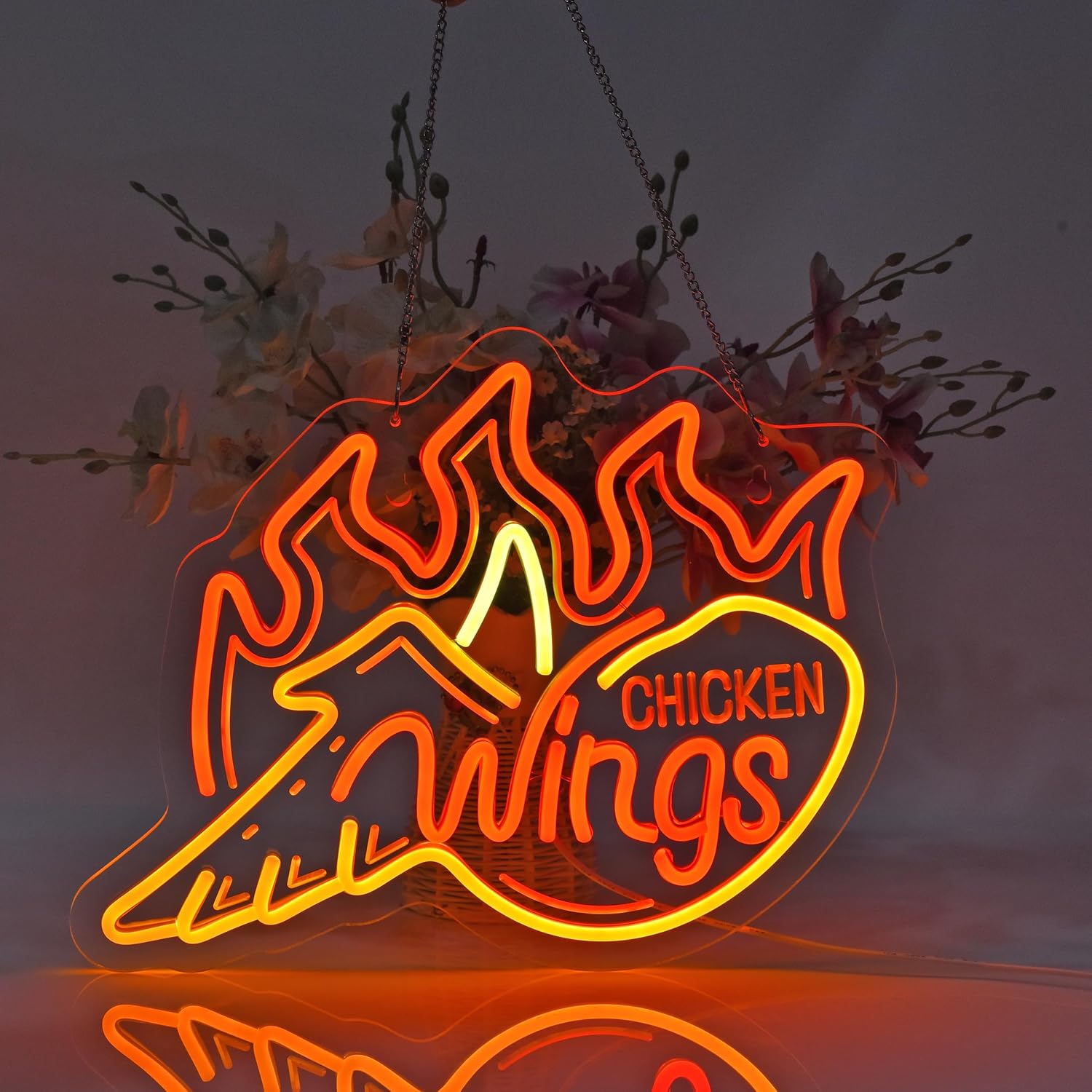 Feurig Orange LED-Neonschild f – Outdoor Lighting Restaurant Bewertung und Preis