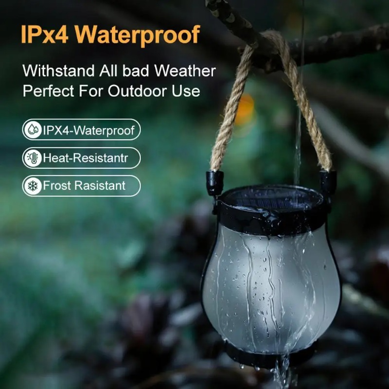 Solar-Flammenlampe USB-Aufladb – Solar Lantern Hanging Bewertung und Preis