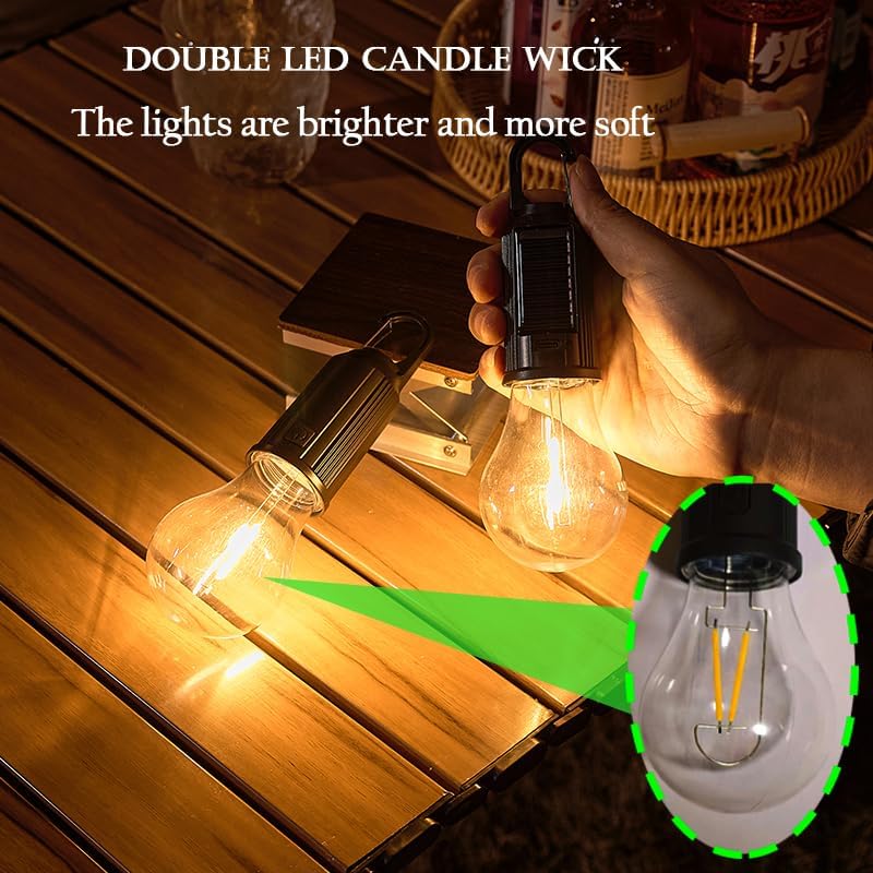 Solar-LED-Campinglampen Typ-C  – Solar Lantern Hanging Bewertung und Preis