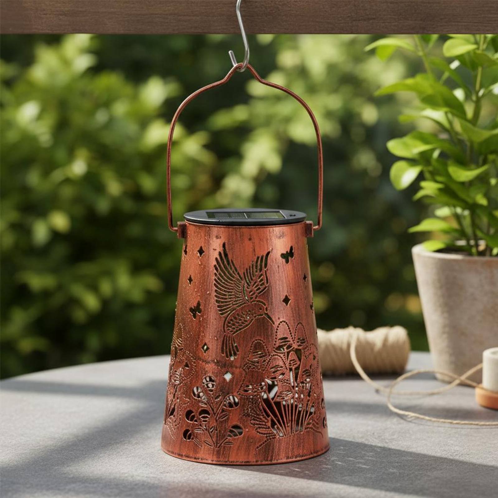 Blumengarten-Laternenmuster Ga – Solar Lantern Hanging Bewertung und Preis