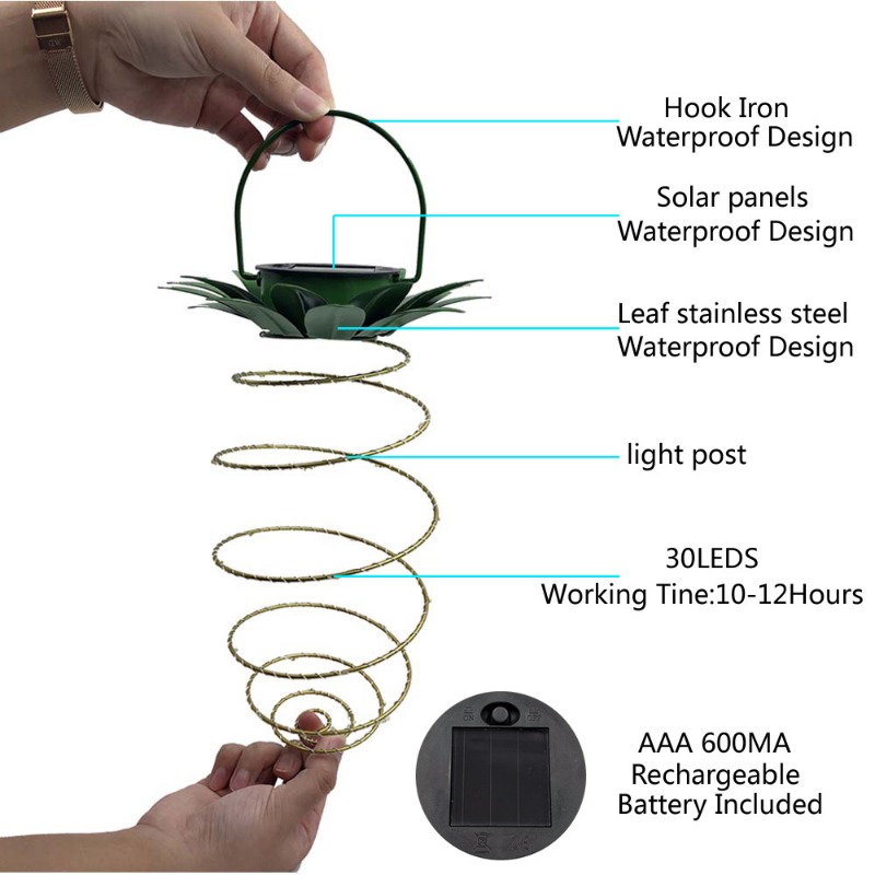 Solarbetriebene LED-Lichterket – Solar Lantern Hanging Bewertung und Preis