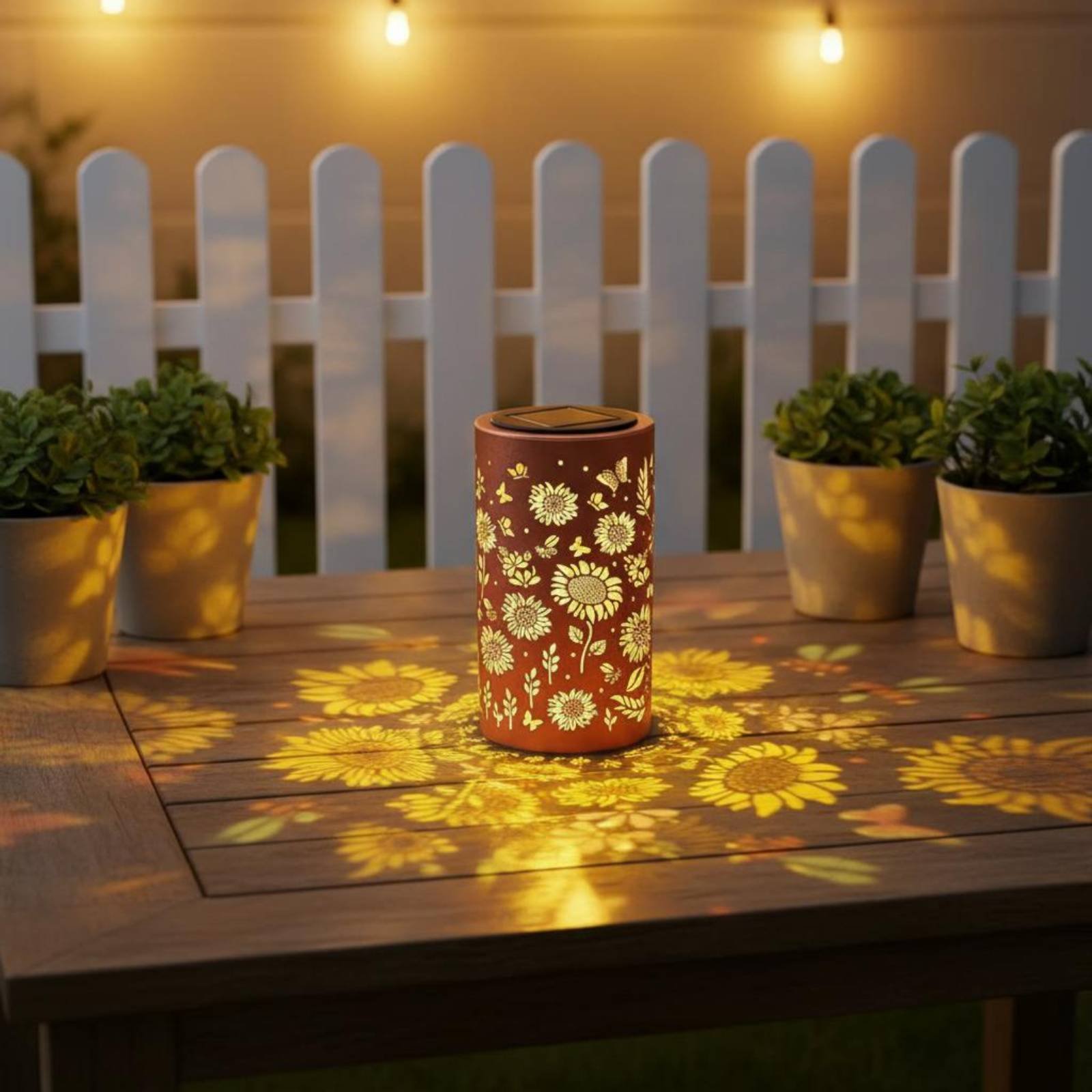 Bunte Sonnenblumen-Solarlatern – Solar Lantern Hanging Bewertung und Preis