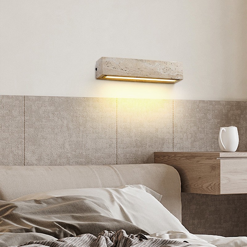 Gelbe Travertin-Wandleuchte fü – Outdoor Lighting Rental Bewertung und Preis