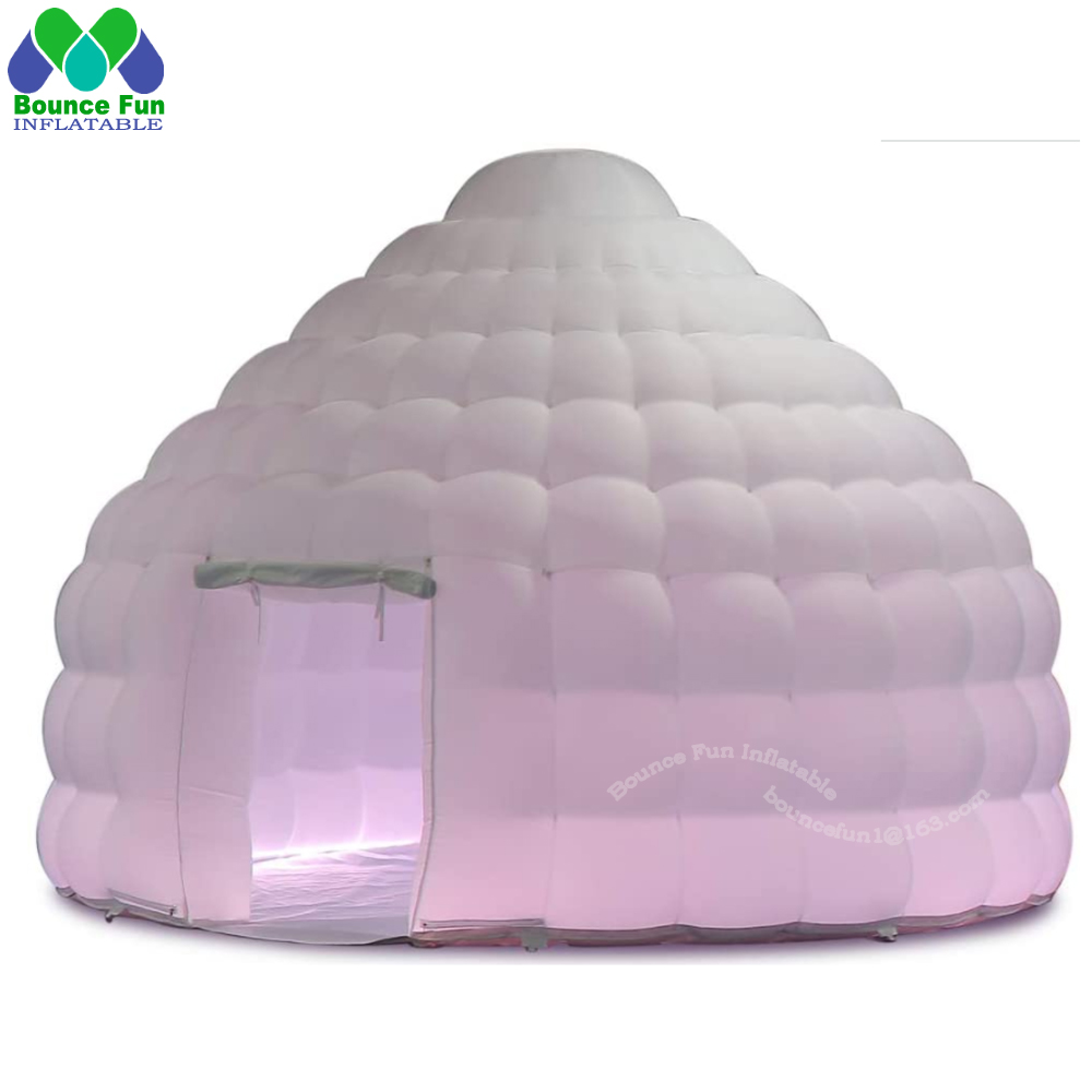 Weißes aufblasbares Iglu-Kuppe – Outdoor Lighting Rental Bewertung und Preis