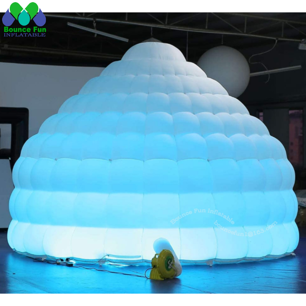 Weißes aufblasbares Iglu-Kuppe – Outdoor Lighting Rental Bewertung und Preis