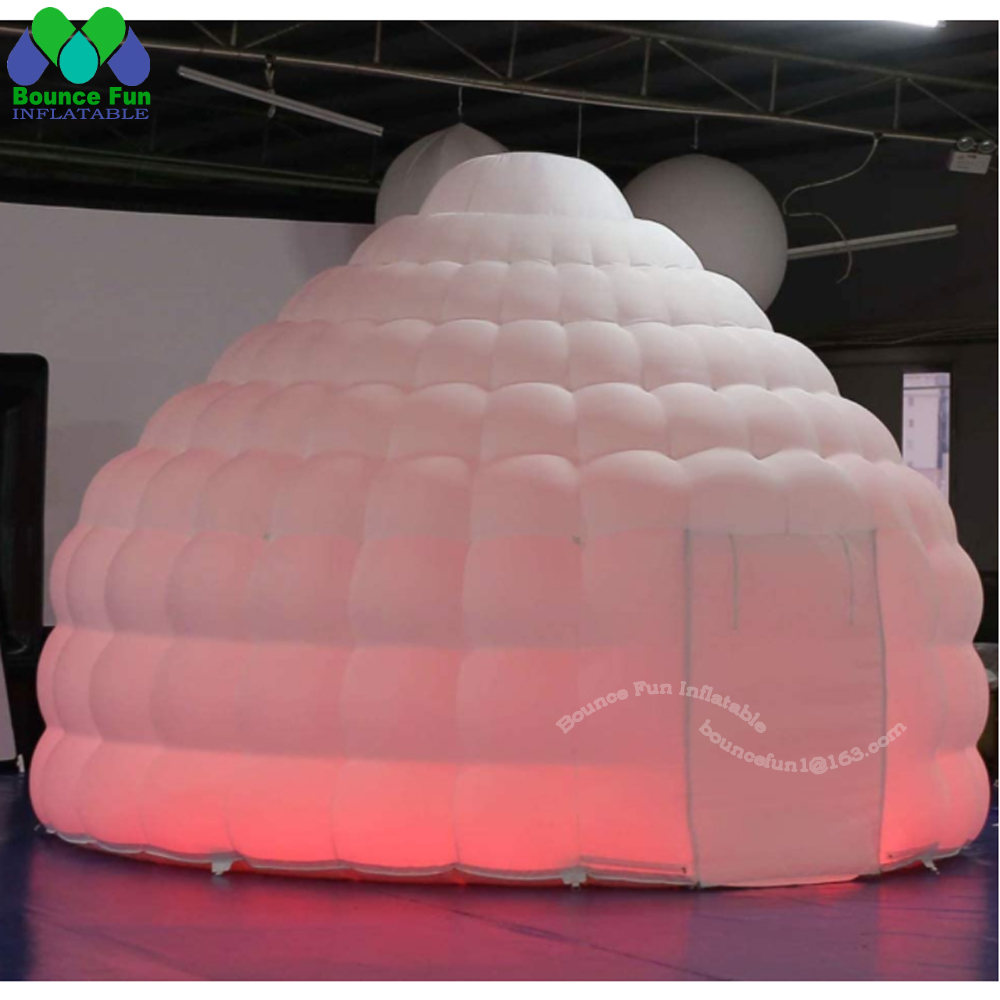 Weißes aufblasbares Iglu-Kuppe – Outdoor Lighting Rental Bewertung und Preis