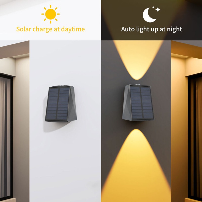 LED-Solar-Wandleuchten, Auf- u – Outdoor Lighting For Front Of House Bewertung und Preis