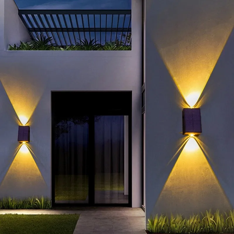 LED-Solar-Wandleuchten, Auf- u – Outdoor Lighting For Front Of House Bewertung und Preis