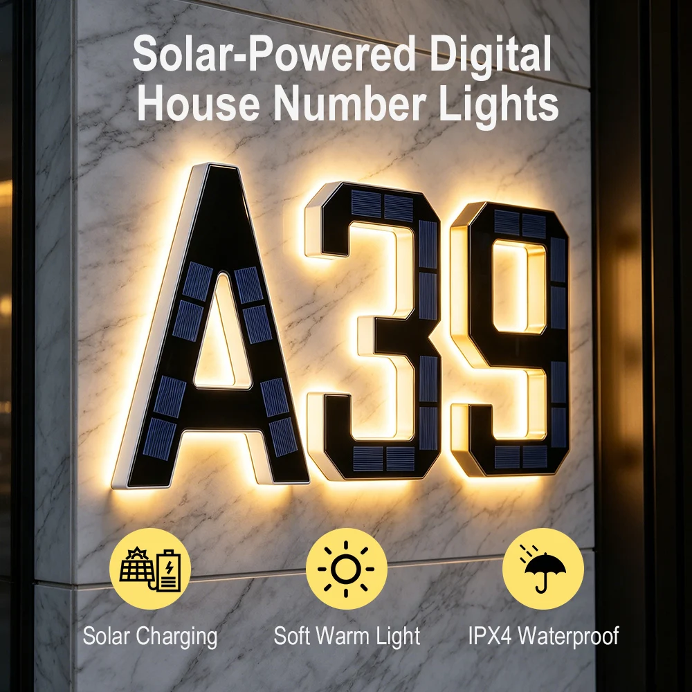 12CM Solar-Hausnummernleuchten – Outdoor Lighting For Front Of House Bewertung und Preis
