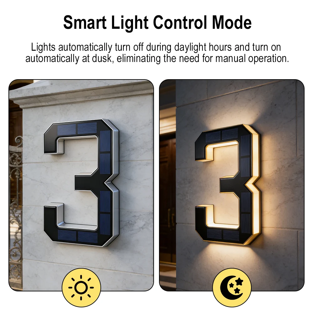 12CM Solar-Hausnummernleuchten – Outdoor Lighting For Front Of House Bewertung und Preis