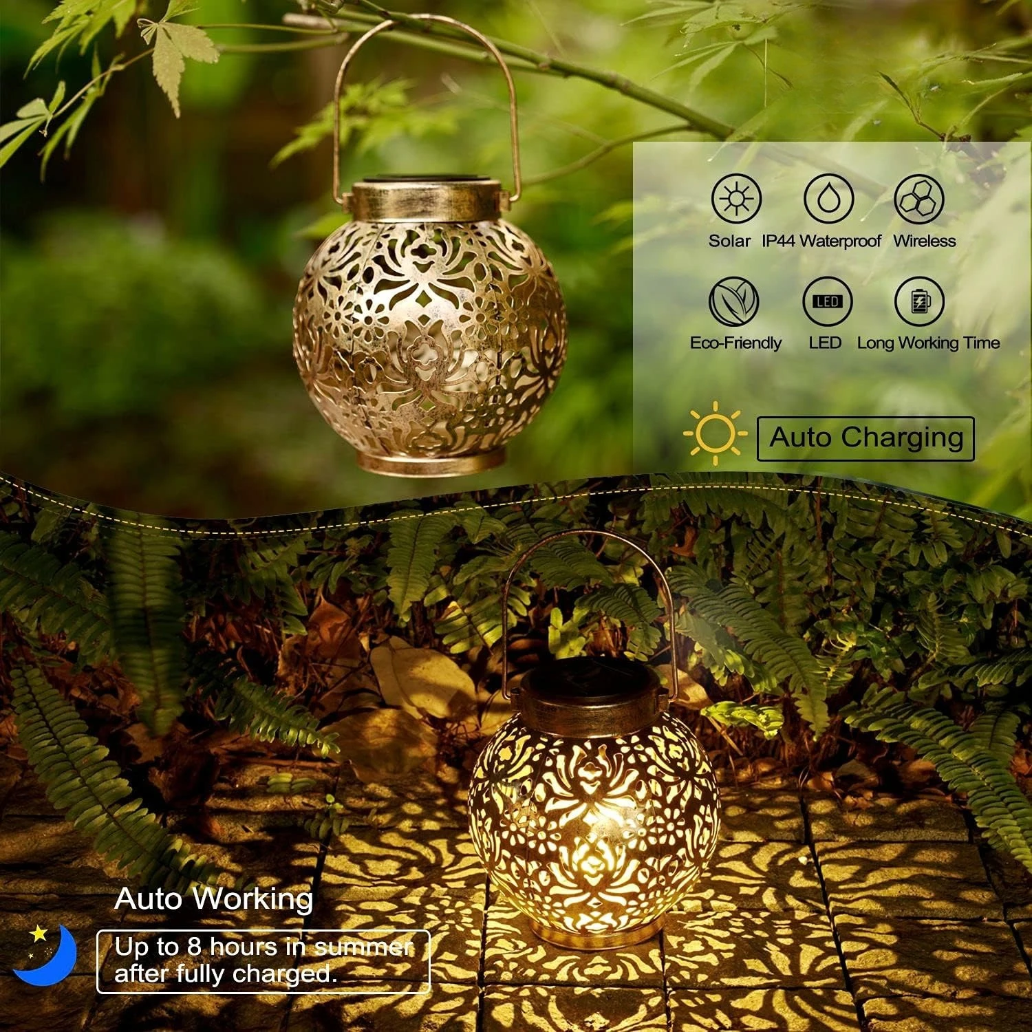 1–6 Stück marokkanische Solarl – Solar Lantern Hanging Bewertung und Preis