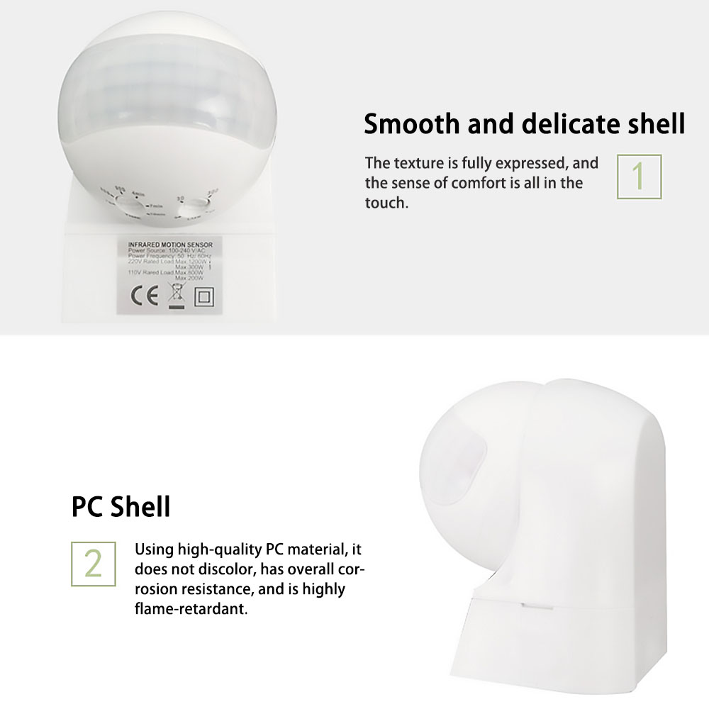 220V Outdoor Wasserdichter Wan – Outdoor Lighting Motion Sensor Bewertung und Preis
