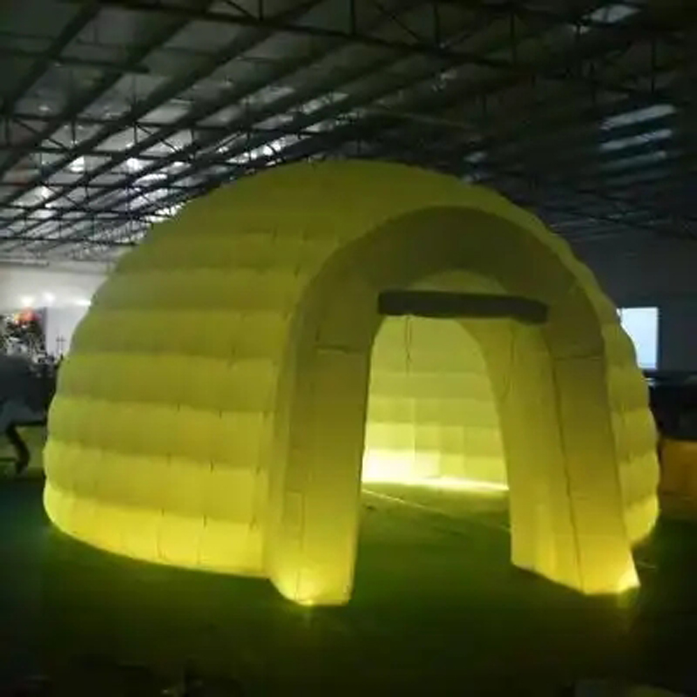 Weißes aufblasbares Iglu-Kuppe – Outdoor Lighting Rental Bewertung und Preis