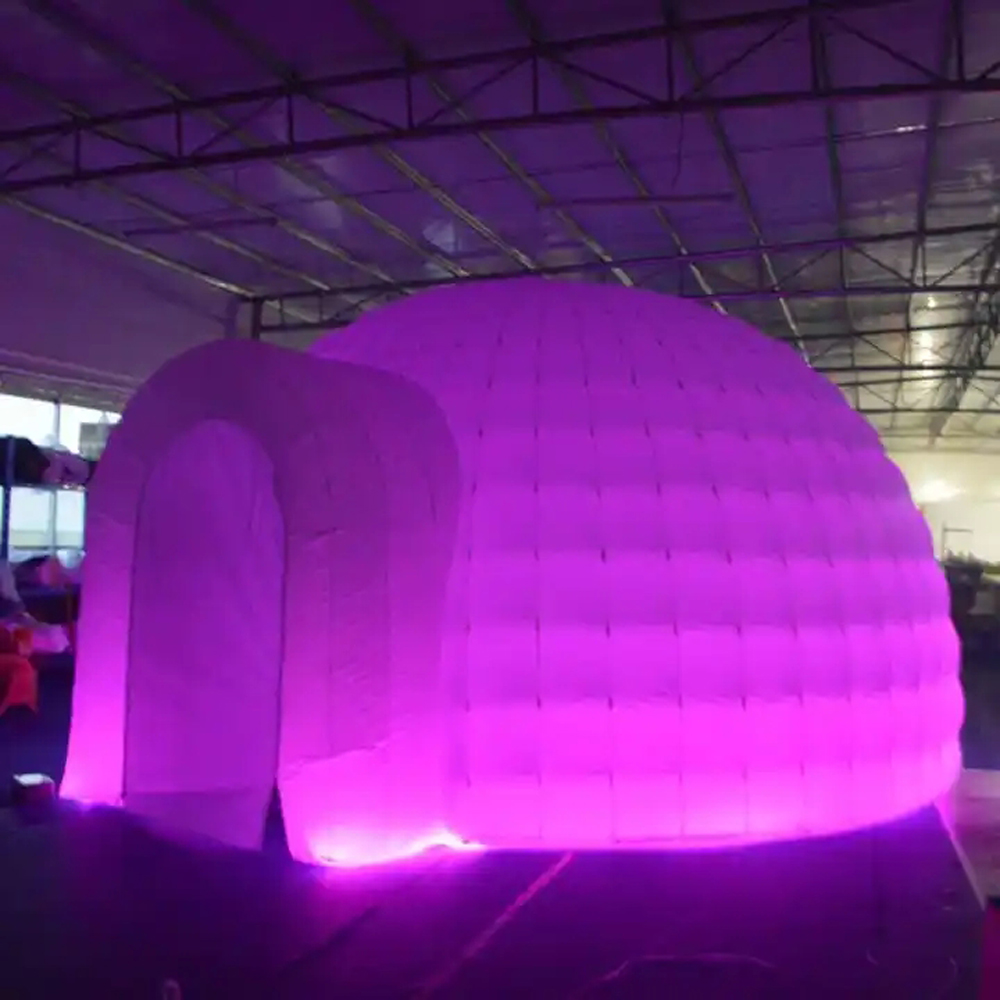 Weißes aufblasbares Iglu-Kuppe – Outdoor Lighting Rental Bewertung und Preis