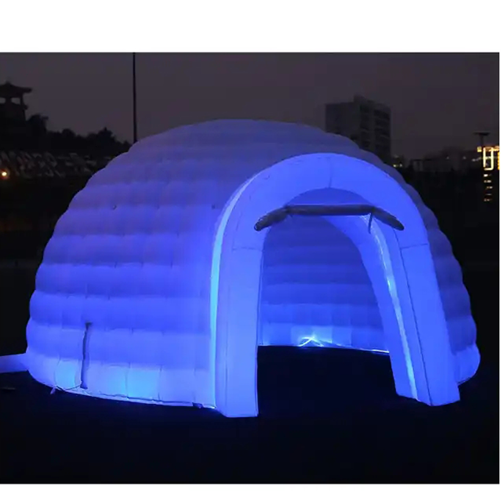 Weißes aufblasbares Iglu-Kuppe – Outdoor Lighting Rental Bewertung und Preis