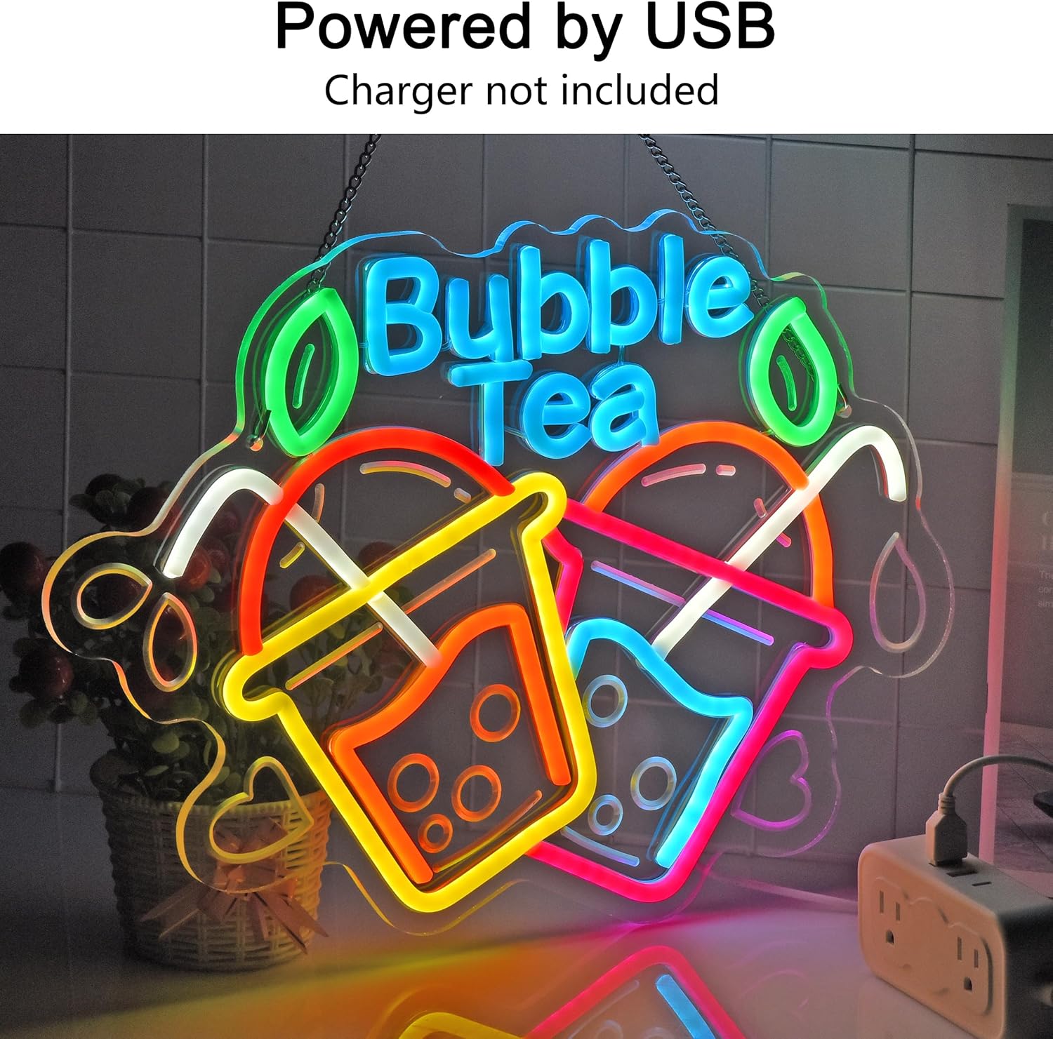 Bubble Tea Neon-Schild USB LED – Outdoor Lighting Restaurant Bewertung und Preis