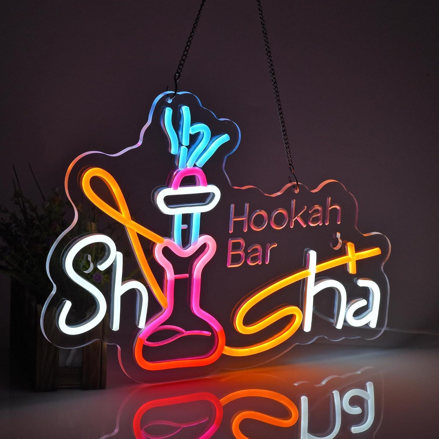 Shisha Neon-Schild, dimmbare U – Outdoor Lighting Restaurant Bewertung und Preis