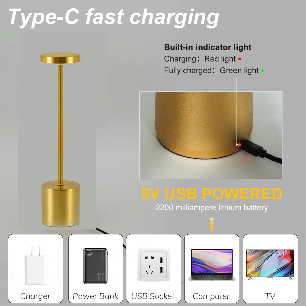 LED Wiederaufladbare Touch Met – Outdoor Lighting Art Bewertung und Preis