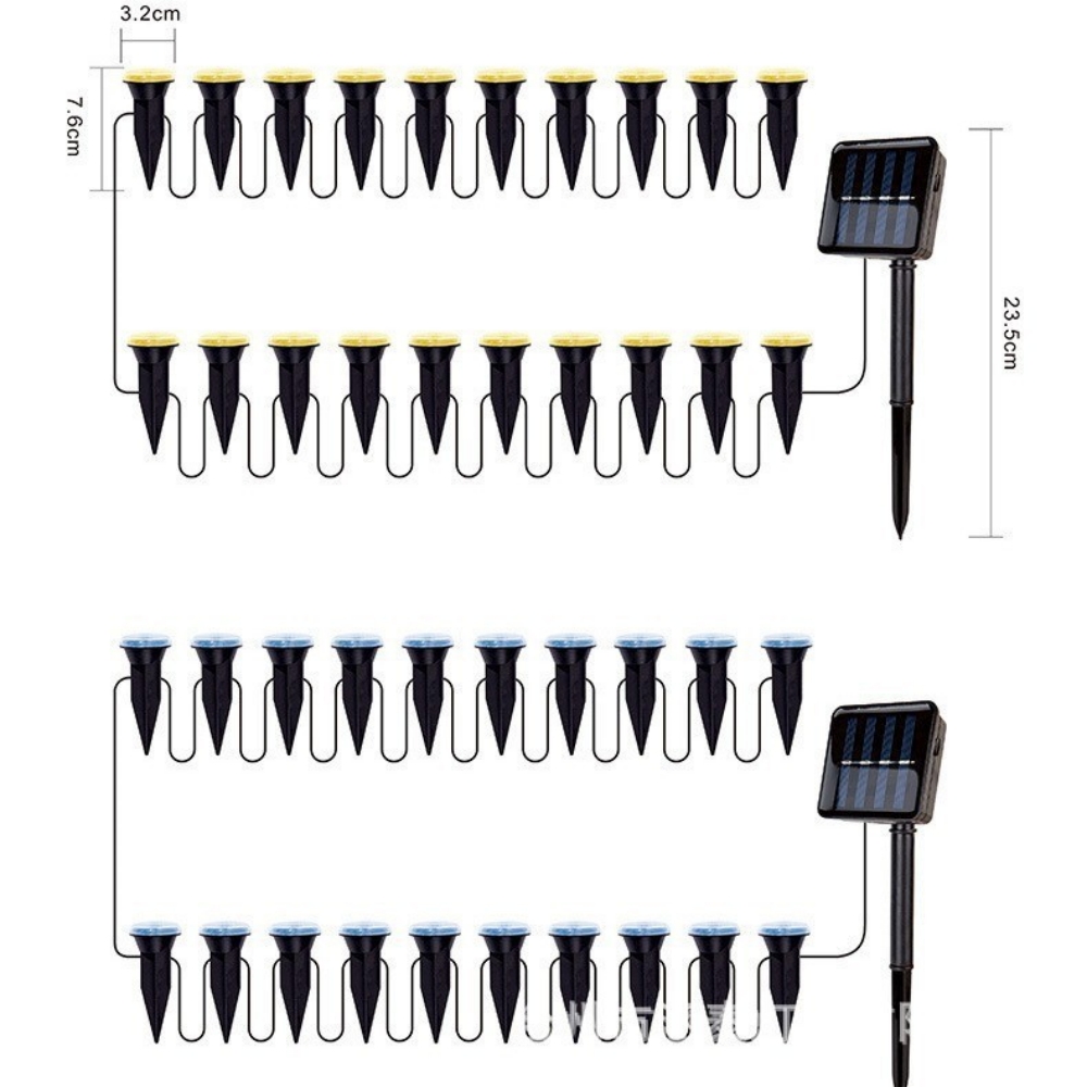 30/20/10 LEDs Solar-Gartenleuc – Outdoor Lighting Art Bewertung und Preis