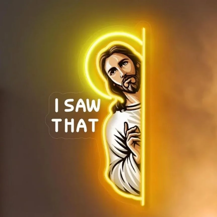 Jesus LED-Neonschild 'I Saw Th – Outdoor Lighting Restaurant Bewertung und Preis