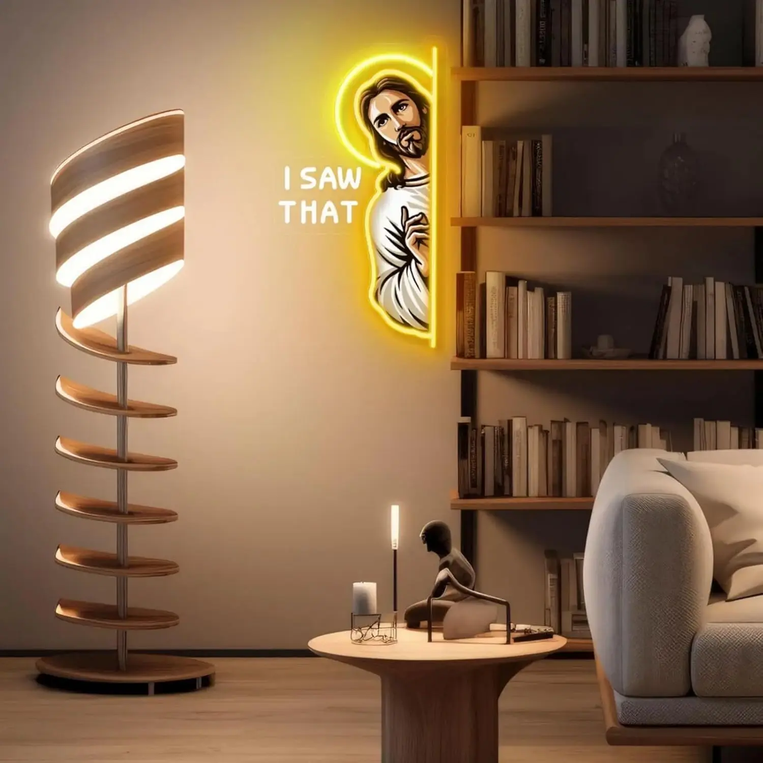 Jesus LED-Neonschild 'I Saw Th – Outdoor Lighting Restaurant Bewertung und Preis